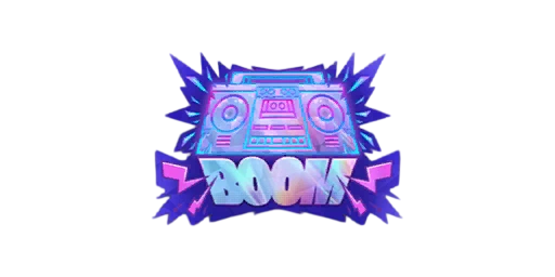 Sticker Boom Box Color
