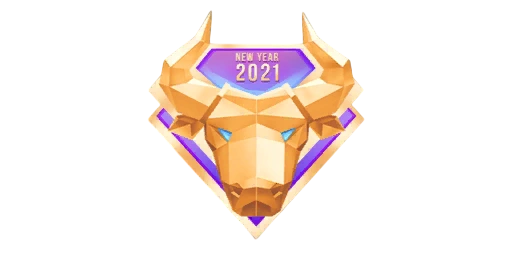 Sticker Golden Ox Color