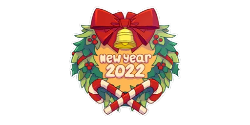 Sticker New Year 2022