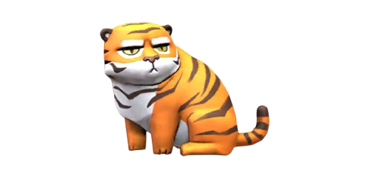 Charm Grumpy Tiger