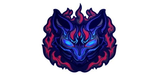 Sticker Shadow Kitsune