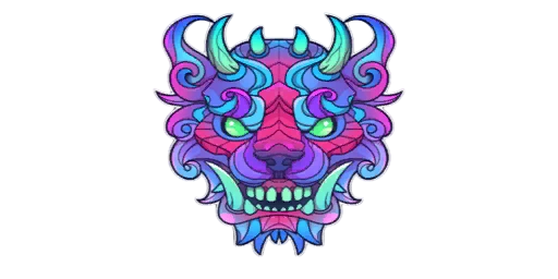 Sticker Demonic Beast Color