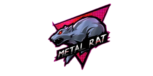 Sticker Metal Rat