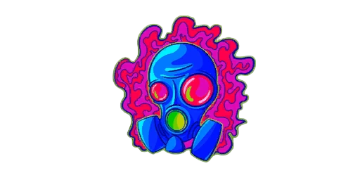 Sticker Gas Mask