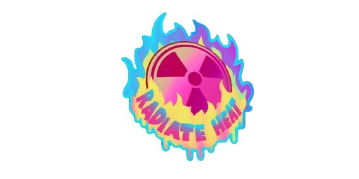 Sticker Radiate Heat