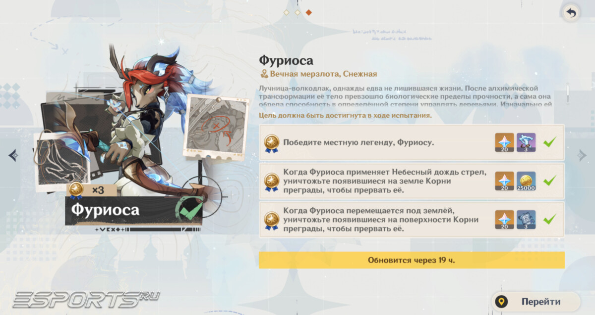 Фуриоса в Genshin Impact