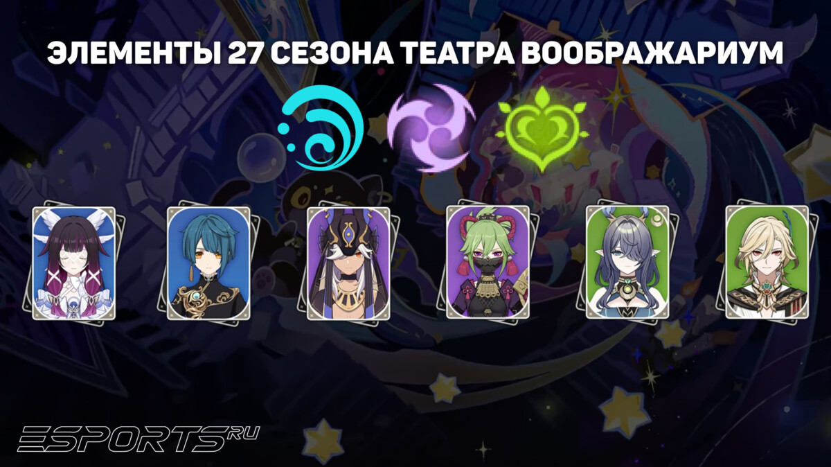 Элементы 27 сезона Театра Воображариум в Genshin Impact