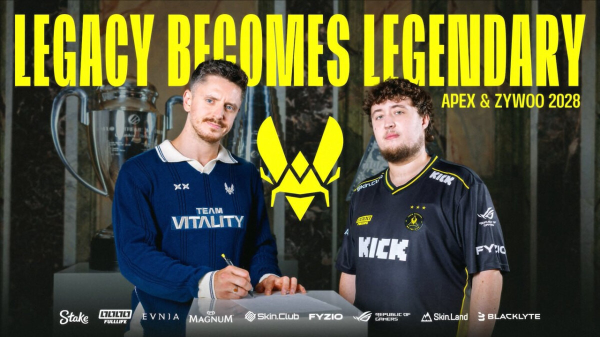 ZywOo и apEX продлили контракты с Team Vitality еще на два года