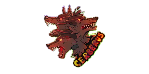 Sticker Hound of Hades Color