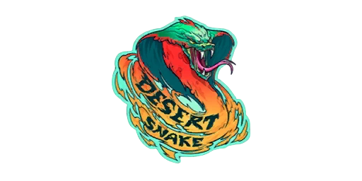 Sticker Desert Snake Color