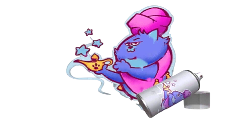 Graffiti Meowgical Genie