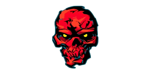 Sticker Crimson Skull Swap