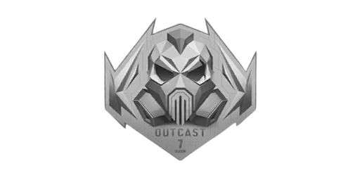 Sticker Outcast Silver