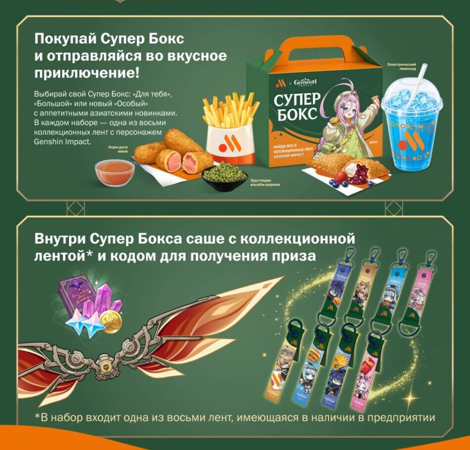 Награды коллаборации Genshin Impact и