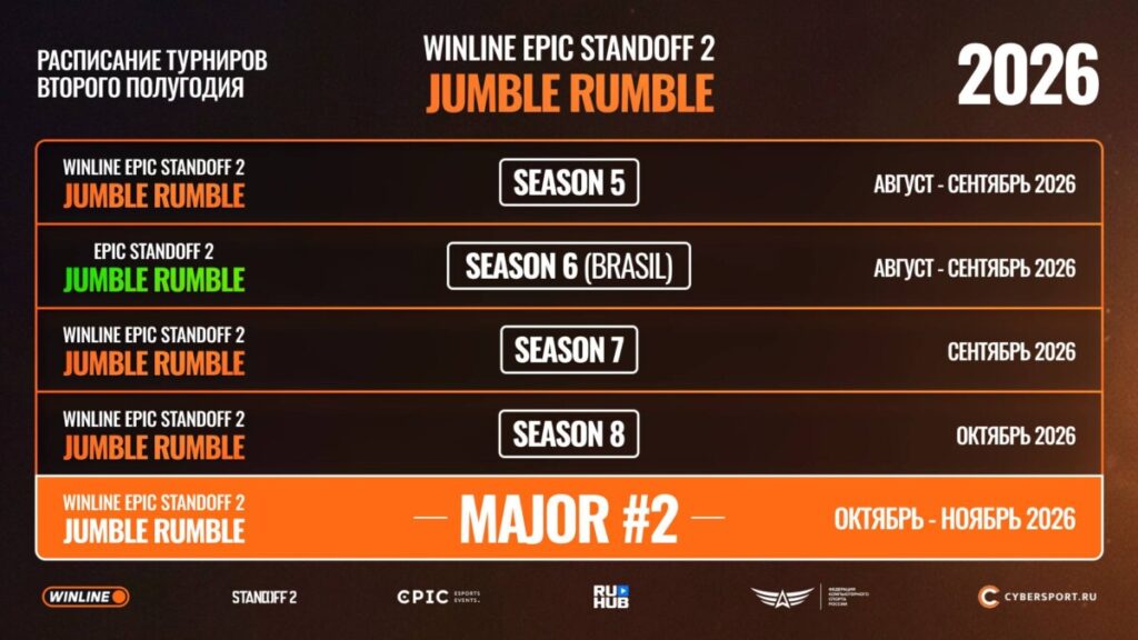 Расписание WINLINE EPIC Standoff 2 Jumble Rumble