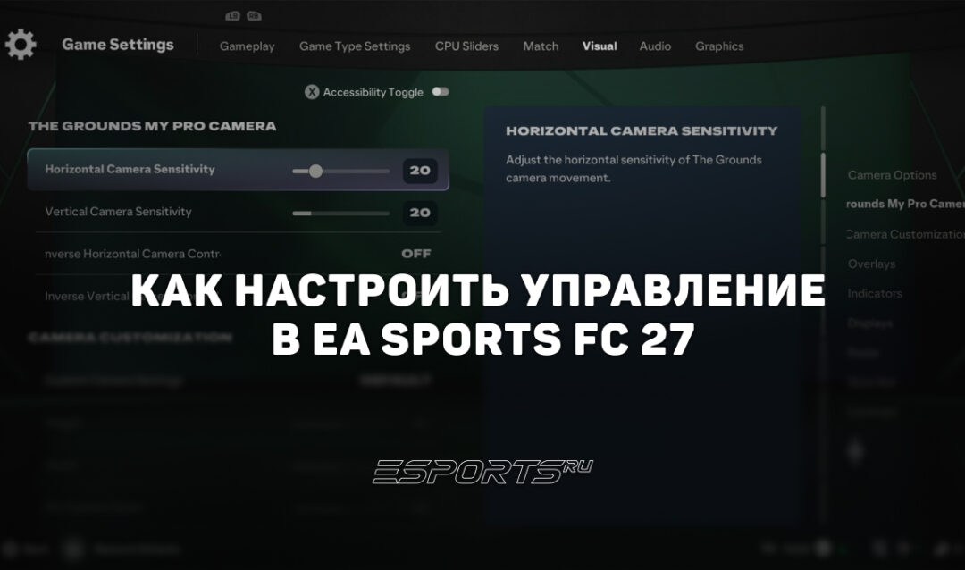 Управление в EA Sports FC 27: геймпад Classic, клавиатура WASD и новые команды