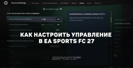 Управление в EA Sports FC 27: геймпад Classic, клавиатура WASD и новые команды