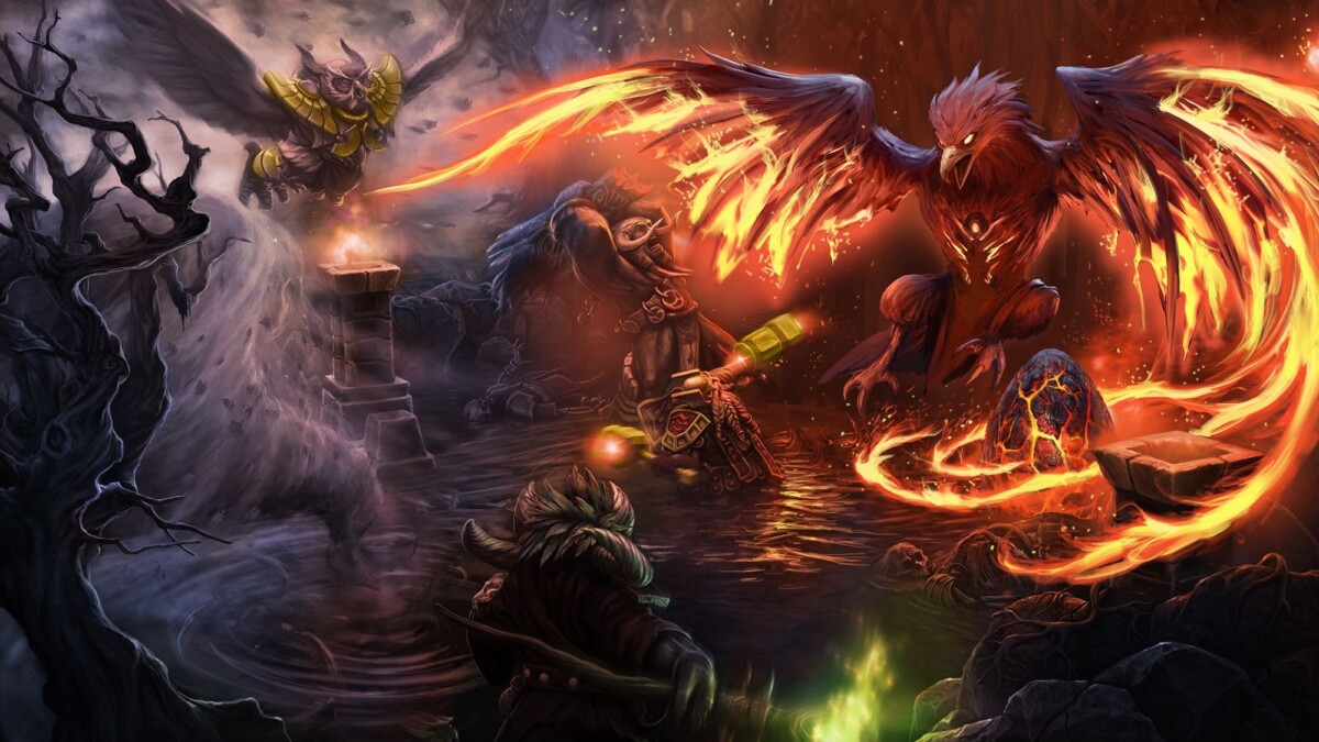 Заглавный экран в Heroes of Newerth Reborn