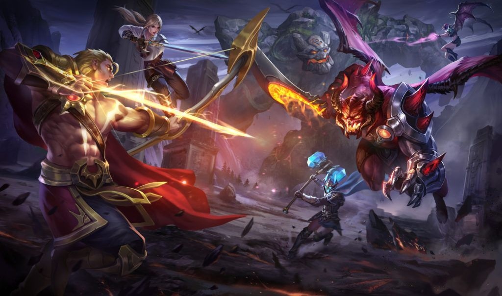Заглавный экран Arena of Valor