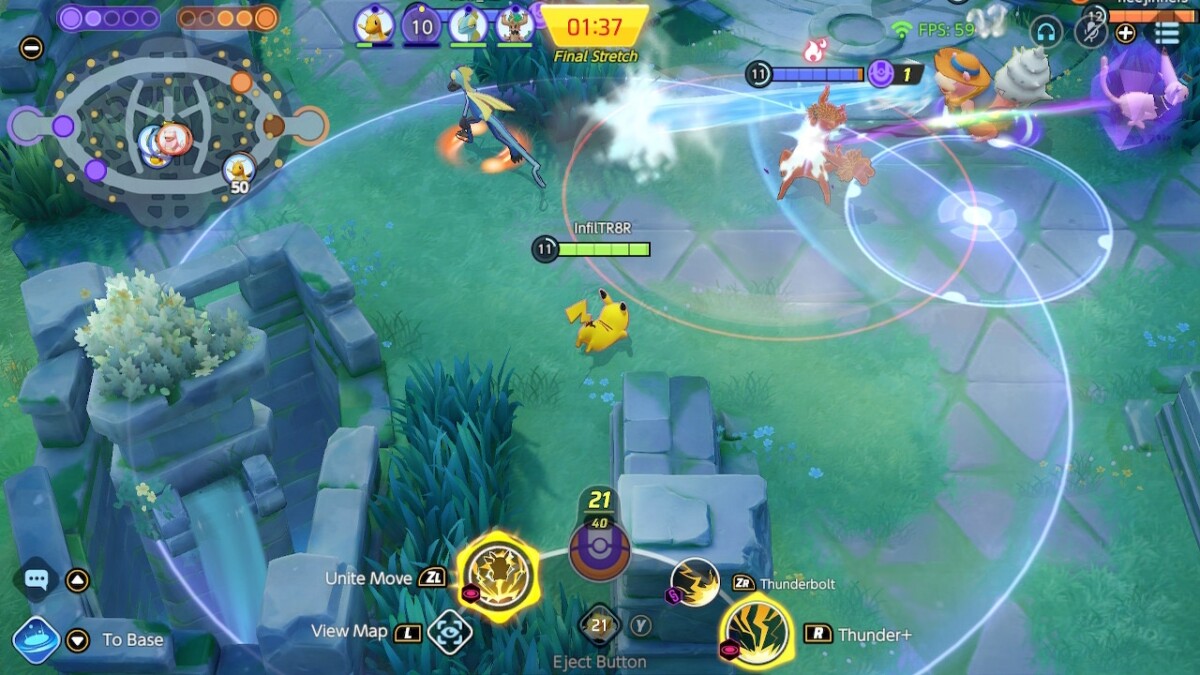 Сражения в Pokémon UNITE