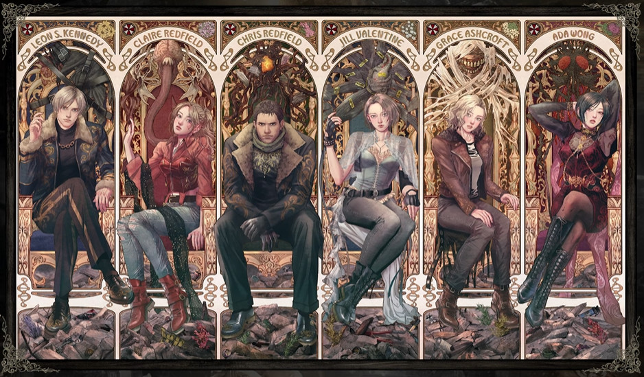 Юбилейный арт на 30-летие серии Resident Evil