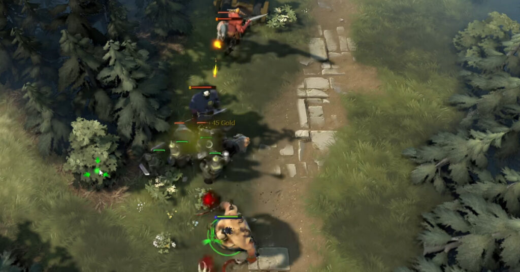 Линии ранней Dota 2 выглядели заметно пустее и проще современных