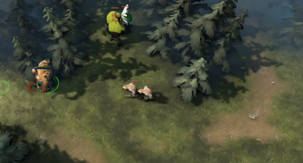 Лес в ранней Dota 2 выглядел заметно пустее современного