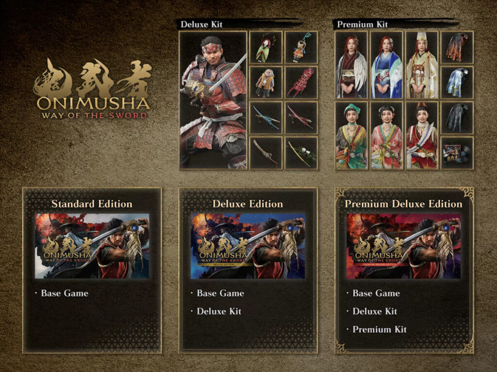 Контент в различных изданиях Onimusha: Way of the Sword 