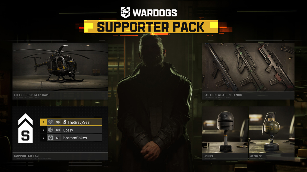 Контент в Wardogs - Supporter Edition