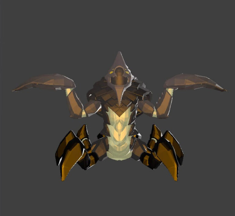 Ранняя модель Sand King в Dota 2