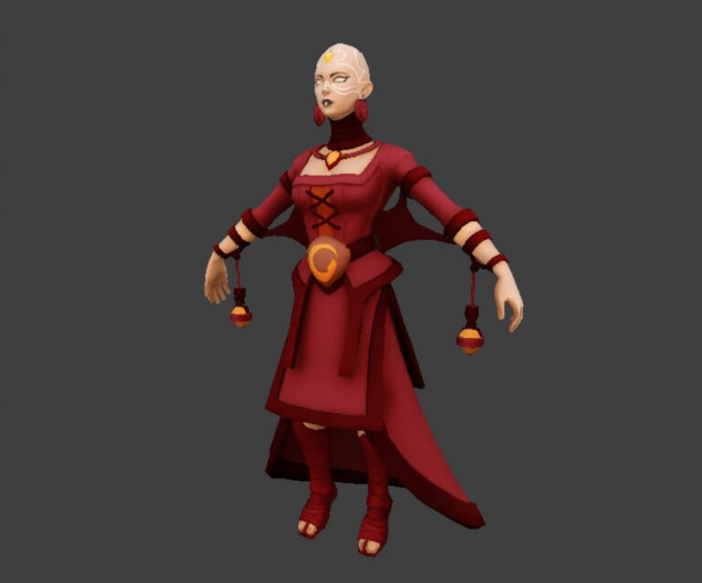 Ранняя модель Lina в Dota 2