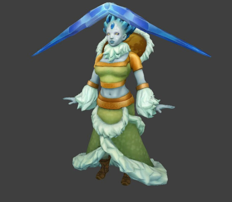 Ранняя модель Crystal Maiden в Dota 2