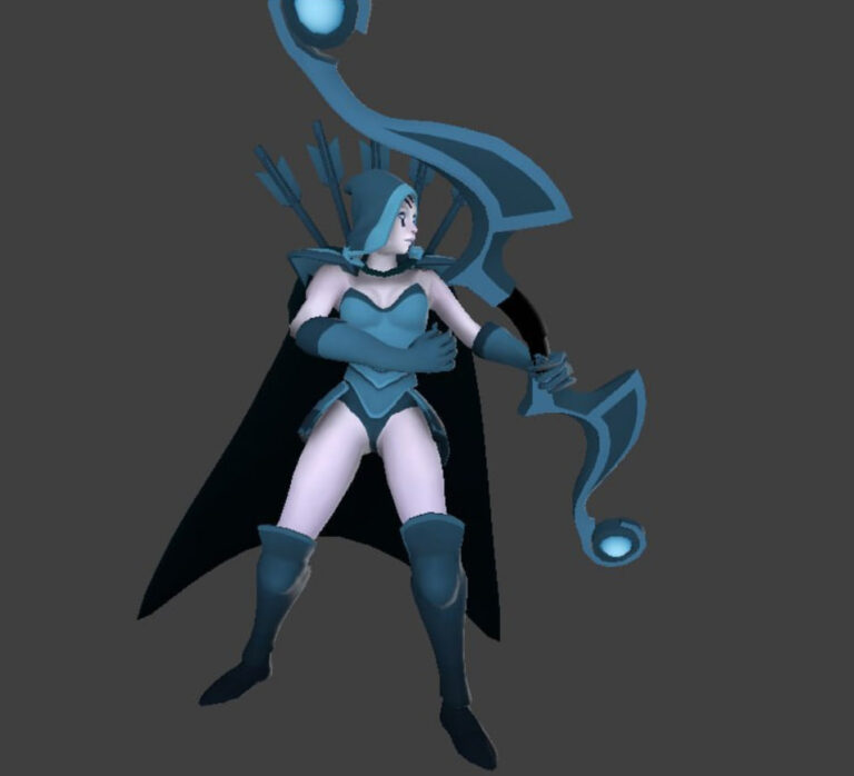 Ранняя модель Drow Ranger в Dota 2