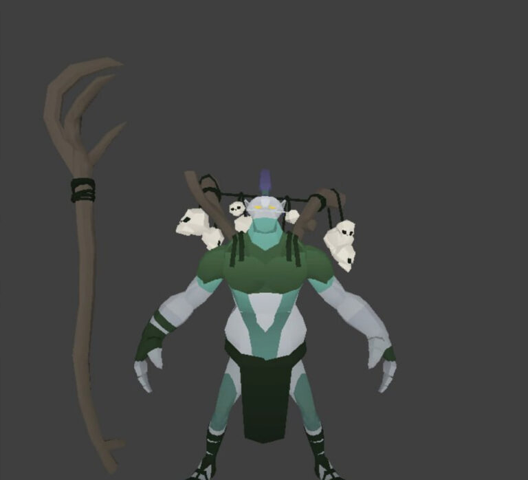 Ранняя модель Witch Doctor в Dota 2