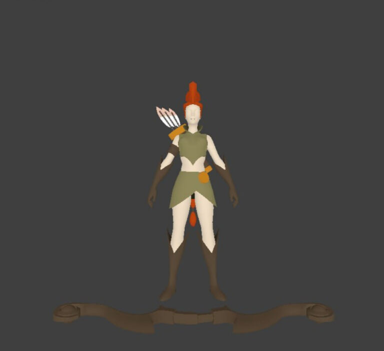 Ранняя модель Windranger в Dota 2