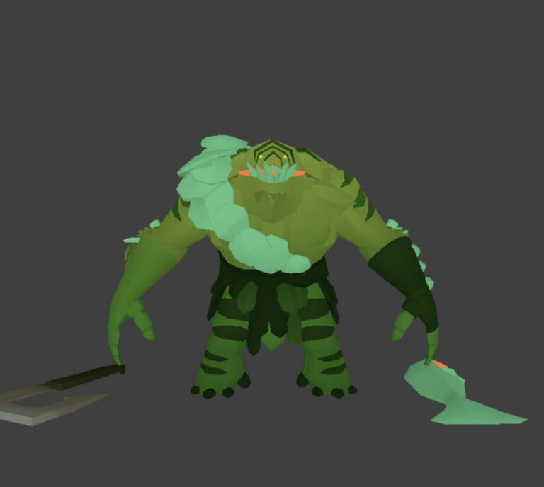 Ранняя модель Tidehunter в Dota 2