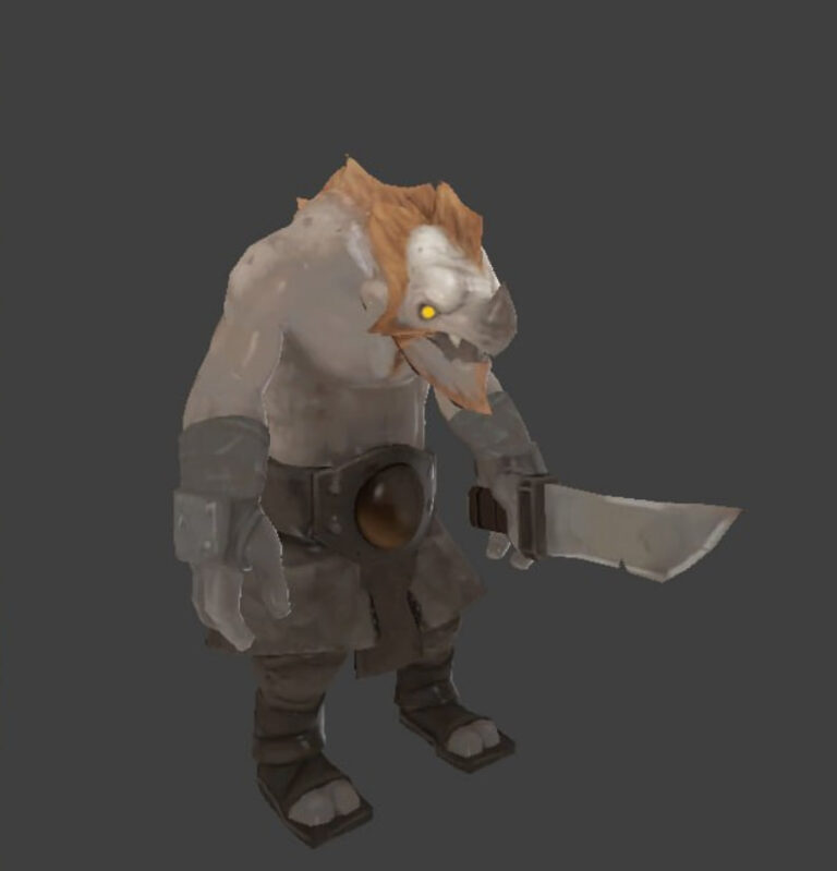 Ранняя модель мили-крипа Сил Тьмы в Dota 2