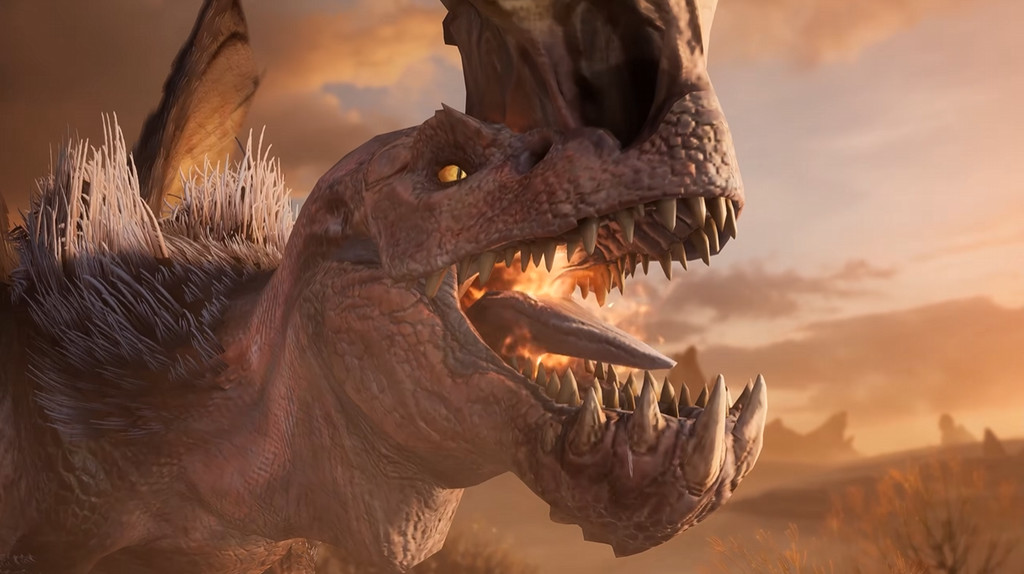 Monster Hunter Outlanders — чудище-динозавр