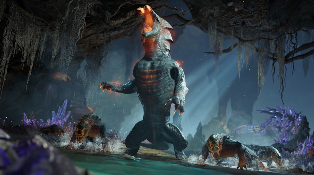 Monster Hunter Outlanders — динозавроподобное чудище