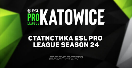Статистика и итоги ESL Pro League Season 24 по CS2: игроки, карты и просмотры