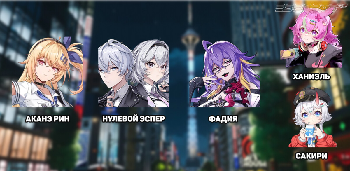 F2P отряд с Аканэ Рин в NTE