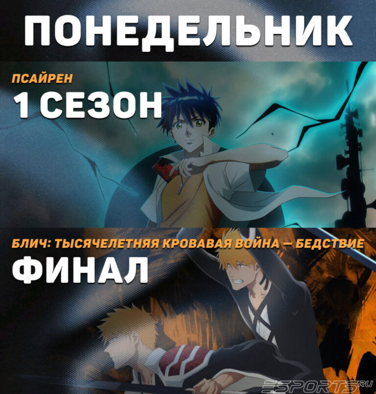 понедельник - расписание аниме на октябрь 2026