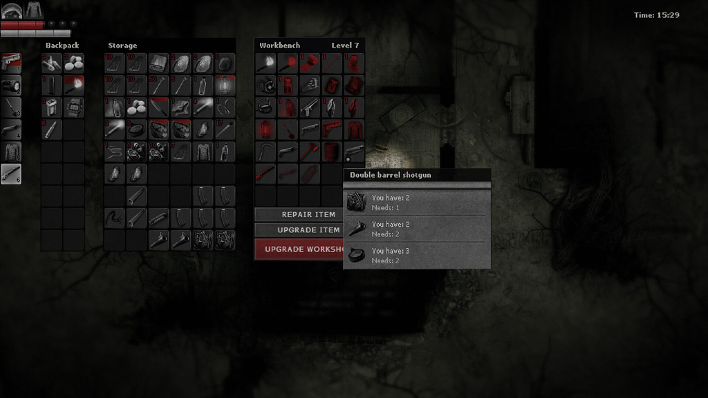 Darkwood инвентарь
