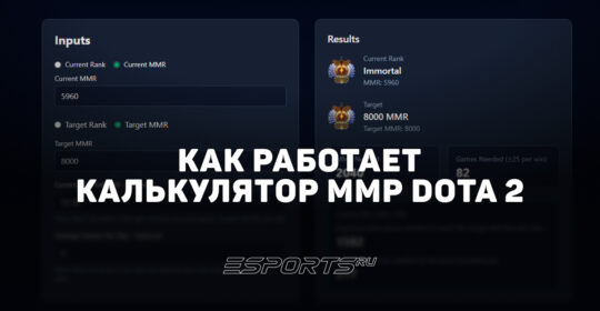 Калькулятор ММР Dota 2: сколько игр нужно для повышения рейтинга